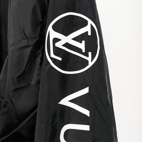 Louis Vuitton Noir Nylon Logo-Print Sporty Long Parka - Picture 7 of 16